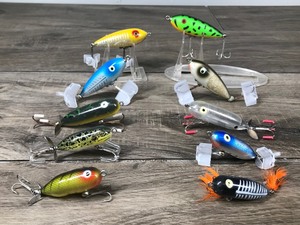 lot 411 image: Lot of 10 Heddon Collectible Fishing Lures  - see description for more info