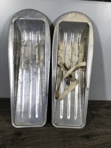 lot 442 image: Pair of Vintage Aluminum Snow Shoes