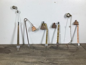 lot 190 image: Lot of 6 Vintage Fishing Bells