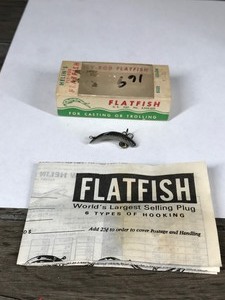 lot 444 image: Collectible Helins Fly-Rod Flat Fish Fishing Lure in Original Box No F3-SS
