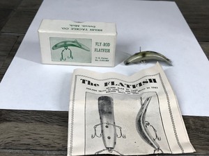lot 447 image: Collectible Helin Fly Rod Flatfish Fishing Lure in Original Box - Model T-6 AL