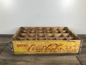 lot 172 image: Vintage Wooden Coca Cola Bottle Crate