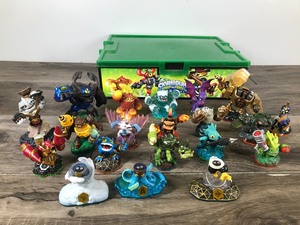 lot 161 image: Lot of Toy Skylander Figurines with Skylander Case