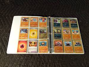 lot 127 image: Binder of 90 Pokmon trading cards
