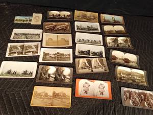 lot 108 image: Vintage Stereoscopic cards
