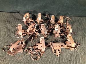 lot 66 image: Duke and Victor4 coil spring foothold traps