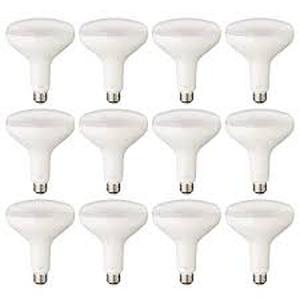 lot 35 image: 75-Watt Equivalent BR40 Dimmable LED Light Bulb Daylight (12-Pack)     Customer Returns See Pictures