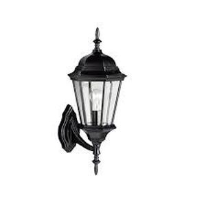 lot 50 image: Lot of KICHLER Madison 20 in. 1-Light Black Outdoor Hardwired Wall Lantern Sconce with No Bulbs Included (1-Pack) Customer Returns See Pictures