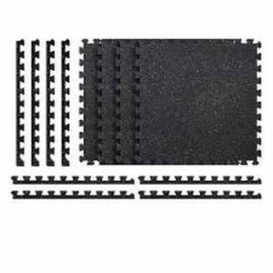 lot 64 image: Lot of TrafficMaster Black 24 in. W x 24 in. L x 0.47 in. Foam Interlocking Gym Floor Tiles (6 TilesPack) (24 sq. ft.) Customer Returns See Pictures