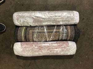 lot 42 image: Lot of Assorted Rugs Various Models and Conditions      Customer Returns See Pictures