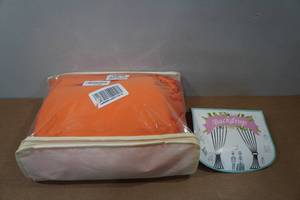 lot 93 image: 6-Panels Orange Backdrop Curtains - 24x10