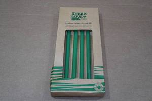 lot 73 image: Shaka Love Reusable Glass Straw Set of 5
