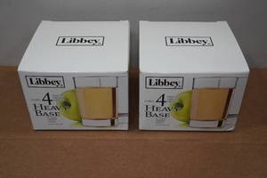 lot 13 image: 2 Libbey 4-Packs Heavy Base 5.5oz Glasses