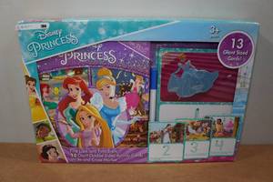 lot 139 image: Disney Princess 13 Giant Sized Double Sided Dry Erase Activity Cards