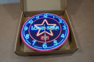 lot 142 image: Lone Star Bar Style Wall Clock