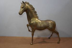 lot 165 image: Brass Horse Statue