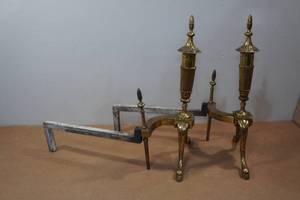 lot 169 image: Vintage Brass and Steel Andrions