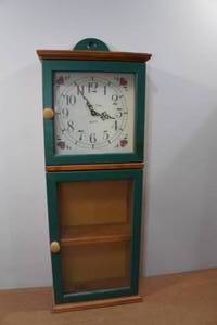 lot 177 image: Wooden Clock Cabinet