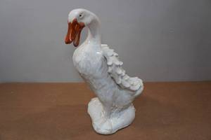 lot 179 image: Glazed Goose Statue