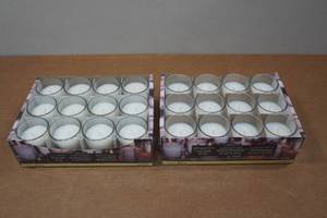 lot 208 image: 2 Ashland 12-Packs Filled Glass Votives