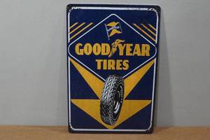 lot 216 image: Novelty Metal Sign - Goodyear Tires