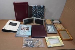 lot 229 image: Assorted Picture Frames and Photo Albums and Collectors Spoons