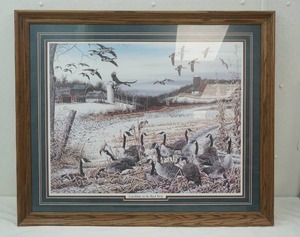 lot 4 image: Mark Kanitz Print Lunchtime on the Back Forty 37x31