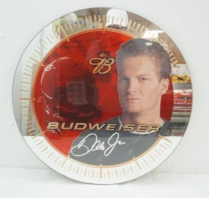 lot 19 image: Dale Jr. Round Budweiser Frameless Mirror
