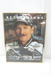 lot 29 image: Dale Earnhardt NASCAR REFLECTIONS Framed Poster 20x16