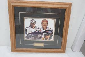 lot 38 image: Dale Earnhardt Sr. Framed & Matted  19x18