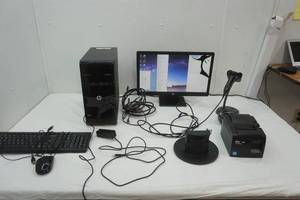 lot 51 image: HP Computer Tower, Honeywell Barcode Scanner, stark pos printer and more