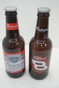 lot 67 image: 15 tall Collectible Budweiser Bottles