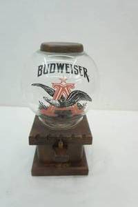 lot 69 image: Vintage Budweiser Peanut Dispenser
