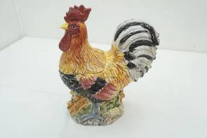 lot 117 image: Ceramic Rooster Cookie Jar 13 tall