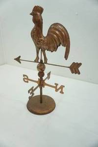 lot 122 image: Vintage Rooster Weathervane