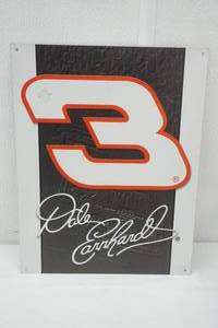 lot 156 image: Dale Earnhardt 3 Metal Sign 12.5x16