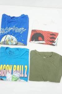 lot 191 image: 4ct Mens L Graphic Tees Dragon Ball Z, Call of Duty, Rick & Morty, Green