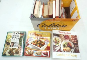 lot 202 image: Box of Cookbooks Betty Crocker & More