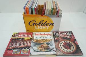 lot 204 image: Box of Cookbooks Cooking Light, Backyard Grilling and more