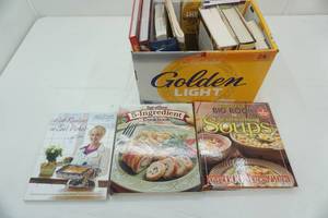 lot 207 image: Box of Cookbooks Heartwarming Soups, 5-Ingredient and more