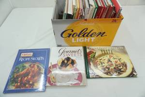 lot 208 image: Box of Cookbooks Gourmet Sweets, Lipton, Great Tasting Low Fat & more