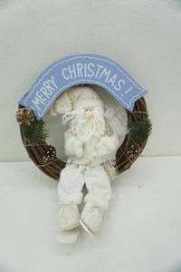 lot 228 image: Merry Christmas Santa Wreath