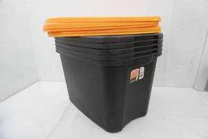 lot 281 image: 4ct 18 Gallon Totes with Lids