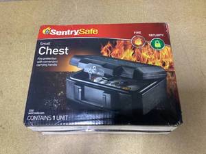 lot 412 image: SentrySafe 1200 Fire-Resistant Box Safe with Key Lock 0.18 Cu. Ft
