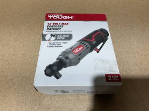 lot 206 image: Hyper Tough 12V Max Lithium-Ion Cordless 38-Inch Ratchet with 1.5Ah Battery and Charger