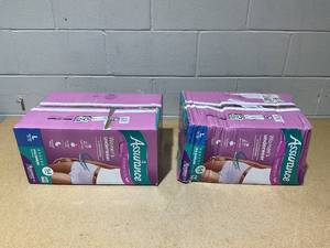 lot 209 image: LOT OF 2 Assurance Womens Incontinence & Postpartum Underwear- Large, 54 Underwear