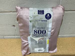 lot 211 image: Color Sense Cotton Rich Sheet Set 800 Thread Count