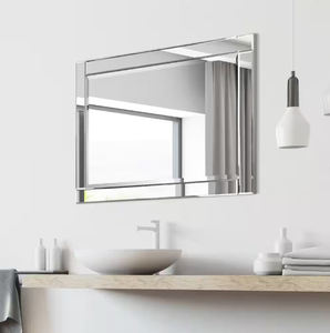 lot 34 image: Empire Art Direct Medium Rectangle Clear Beveled Glass Contemporary Mirror (40 in. H x 30 in. W)