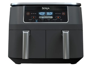 lot 46 image: Ninja - Foodi 6-in-1 8-qt. 2-Basket Air Fryer with DualZone Technology & Air Fry, Roast, Broil, Bake, Reheat & Dehydrate