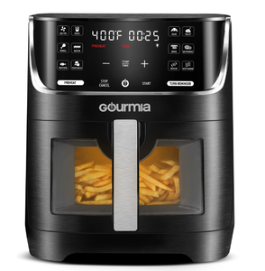 lot 51 image: Gourmia Digital Window 8 qt Air Fryer, Black